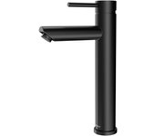 Grifo lavabo negro, grifo de baño, mezclador monomando - lomazoo ceres
