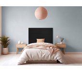 Cabecero tapizado gio | cabezal acolchado | tapizado en polipiel de alta gama | color negro | medida: 110x110x5cm (cama 105 cm)