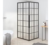 Cabina de ducha esmerilada esg 80x70x180 cm negro