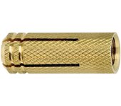Taco de latón de expansión me rosca m12 ø15x40mm para materiales macizos (caja de 25 unidades)
