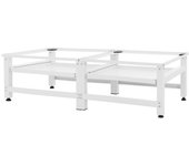 Juego de 2 patas para lavadora, cajón, base para secadora, color blanco