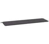 Cojín exterior | cojín de banco de jardín tela oxford gris antracita 180x50x3 cm cfw90676