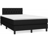Colchón somier de láminas y led negro tejido 120x190 cm