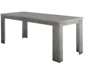 Mesa extensible arizon, consola extensible hasta 10 asientos, consola extensible 100% made in italy, 140/190x90h75 cm, cemento