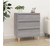 Aparador | aparador de comedor | armario de cocina de madera contrachapada gris sonoma 60x35x70 cm cfw99988