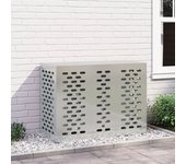 Vidaxl cubierta para aire acondicionado 110x50x80 cm acero galvanizado