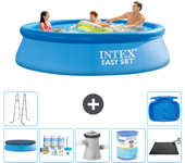 Paquete de piscina - intex - alrededor - 305x305x76 cm + accesorios a532