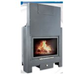 Chimenea de leña valle series mod. 144 con capucha ventilada