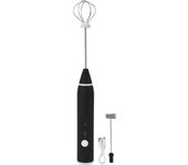 Espumador de leche portátil, recargable, 3 modos de velocidad, agitador eléctrico, antiadherente