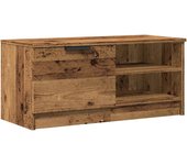 Mueble para tv | mueble de salón | mesa de tv madera contrachapada envejecida 80x35x36,5 cm cfw353346