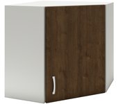 Mueble esquinero karo haaus, roble bronce/blanco, 60 x 60 x 60 cm