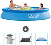 Paquete de piscina - intex - alrededor - 305x305x61 cm + accesorios cb79