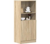 Mueble de cocina roble sonoma 57x41,5x131,5cm madera contrachapada