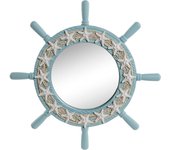 Espejo de pared home esprit azul cielo mediterráneo 42,5 x 3 x 42,5 cm - marca: home esprit - ean: 8424002108496