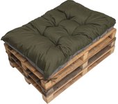 Cojin palé 120x50cm, cojines de banco verde, cojín de asiento, cojines de sofá, cojín palé, cojín de jardín, cojín exterior/interior