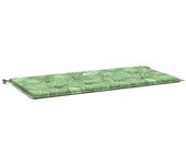 Cojín exterior | cojín banco de jardín tela oxford estampado hojas 120x50x3 cm cfw90745