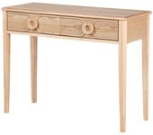 Consola mdf blanco marron 100x39x77 cm