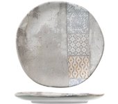 H&h set 12 piatti frutta malaga in stoneware decorato cm 20