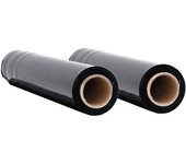 Film estirable 2 unidades negro 20 μm 50 cm x 150 m