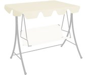Maison exclusive - dosel de repuesto columpio de jardín crema 150/130x105/70 cm