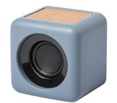 Altavoz nature en corcho y piedra caliza bluetooth 5.0. potencia sonido 3w. batería 300 mah 7,1x7,1x5,9 cm. color: gris dam