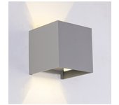 Led gris aplique design ip54 - 10 cm - cubic
