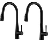 2pcs cecipa max grifo de cocina mezclador con ducha extraíble - grifo para fregadero con 3 modos de salida de agua - grifo de cocina mezclador de acer