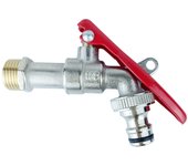 Grifo de latón con cerradura
