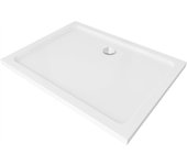 Plato de ducha antideslizante 80x70cm, blanco