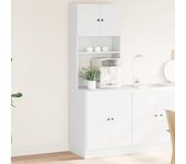 Mueble de cocina blanco 60x50x180 cm de madera contrachapada