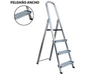 Escalera aluminio refor sifer segur+ peldaño 12cm 3 pelda 06720