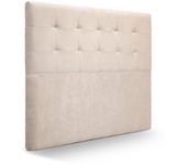 Cabecero san francisco tela cabecero de cama tapizado para camas de 90 y 105 (115 x 120 cm) tela beige sueños zzz