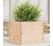 Jardinera 80x80x68,5 cm madera maciza de pino