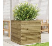 Jardinera 70x70x68,5 cm madera de pino impregnada