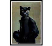 Art-poster - hussein - tein lucasson - con marco negro 30 x 40 cm