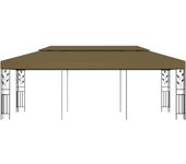 Cenador gris taupe 6x3 m 180 g/m2