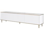 Mueble tv imaj mármol blanco oro