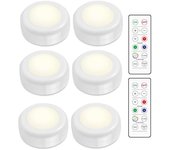 Focos led - juego de 6 luces y 2 mandos a distancia
