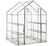 Vidaxl invernadero con 8 estantes 143x143x195 cm