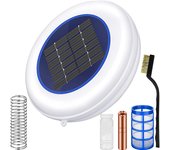 Ionizador solar para piscinas, purificador de agua, limpiador automático de piscinas de hasta 22,000 galones con accesorios de limpieza