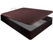 Canapé abatible madera chep 3d transpirable altura 32 cm - 160x200 cm - wengue