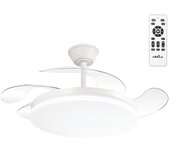 Ventilador de techo led 59w 6980lm cct dc ultra silencioso con mando a distancia y palas retráctiles verano / invierno