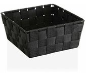 Cesta versa negra textil (10 x 6 x 25 cm)