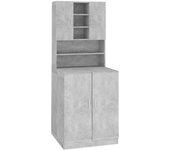 Mueble de lavadora gris hormigón