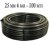 Tuberia polietileno 25mm | tuberia agricola 25mm 4 bar 100 metros | tuberia riego 25mm | manguera de riego 25 mm