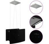Campana extractora colgante táctil lcd vidrio templado