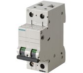 Disyuntor siemens 2p 6a 6ka tipo c 2 módulos 5sl62067bb