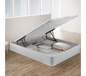 Canapé abatible 160x200 fácil apertura pikolin con capacidad de almacenaje alta y tapa 3d transpirable con servicio premium en color blanco - airbox
