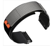 Correa de reloj de nailon para garmin fenix 8/7x pro/5x 6x grey 26 mm