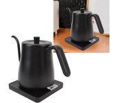 Hervidor eléctrico de cuello de cisne de 800 ml y 1000 w, apagado automático, acero inoxidable abs 304, color negro, enchufe ue 220 v